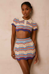 Zig Zag Crochet Two Piece Set