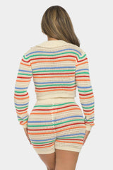 Striped Knit Set