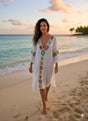 Linnen Crochet Maxi Dress