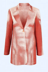 Notched Collar Mini Dress Blazer