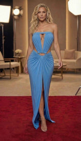Nging Neckline Effect Maxi Dress