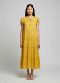 Mlle Gabrielle Solid Cap Sleeve Dress