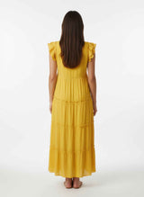 Mlle Gabrielle Solid Cap Sleeve Dress