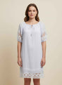 Mlle Gabrielle Solid Short Sleeve Dress