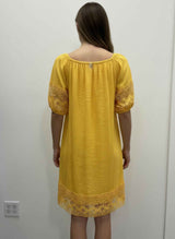 Mlle Gabrielle Solid Short Sleeve Dress