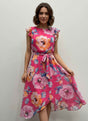 Shelby & Palmer Floral Ruffled Sleeve