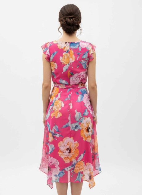 Shelby & Palmer Floral Ruffled Sleeve