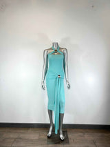 Halter-style Bodycon Midi Dress