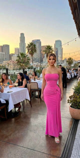 Modern Take On Draped Grecian Styles Maxi Dress