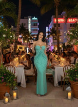 Glamour With Modern Construction Maxi Dress