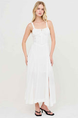 Boned Tie-back Dress