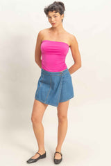 Ruched Bandeau Top