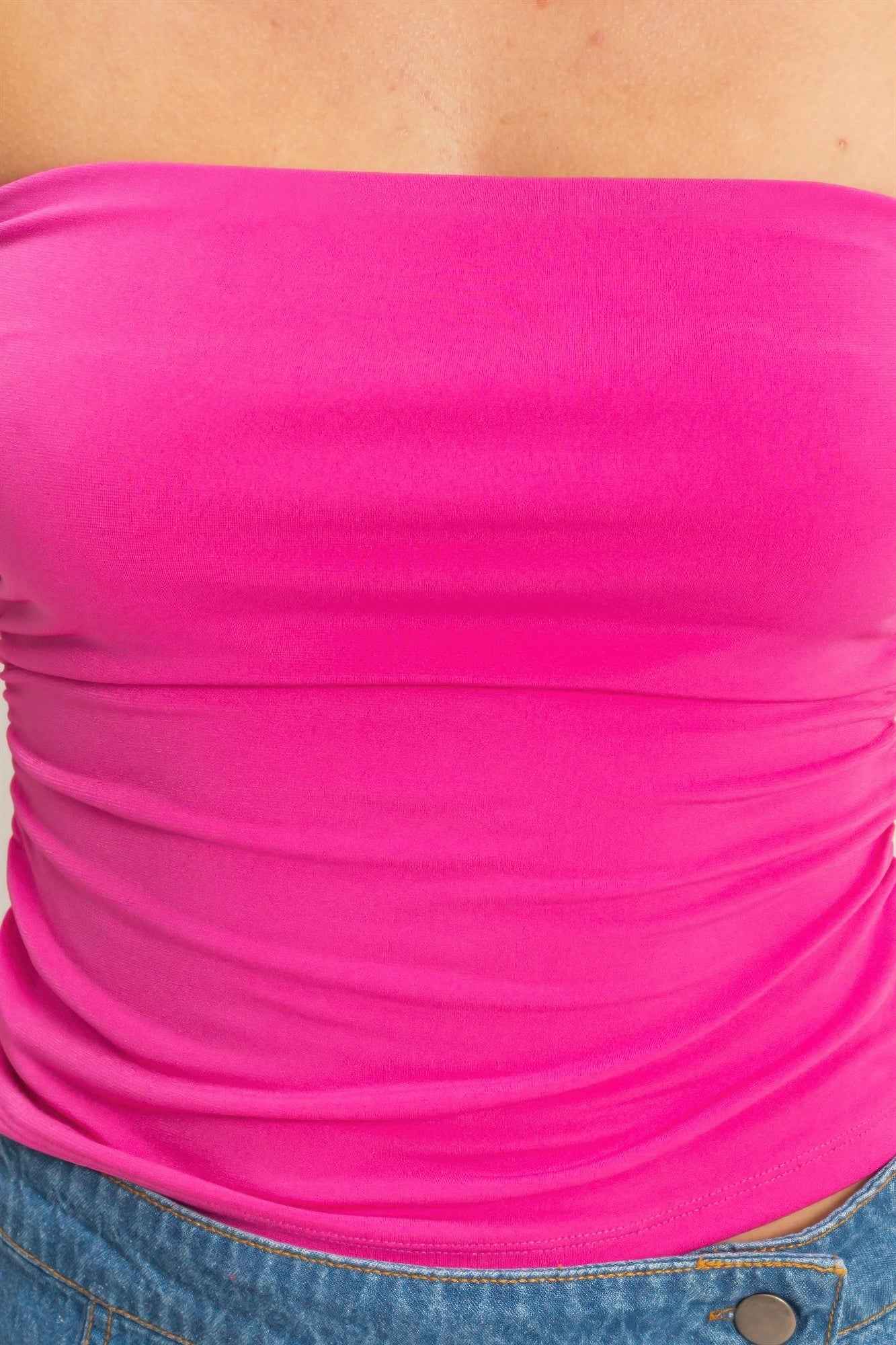 Ruched Bandeau Top