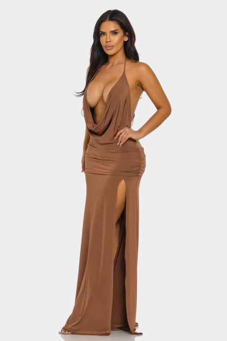 Eclipse Drape Maxi Gown