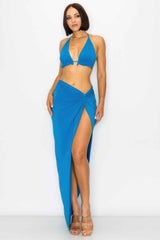 Bra Top And Maxi Skirt Modal 2pcs Set