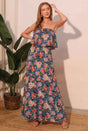 Bloom Party Strapless Maxi Dress