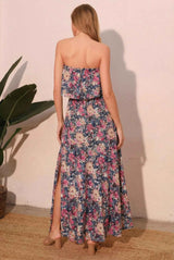 Bloom Party Strapless Maxi Dress