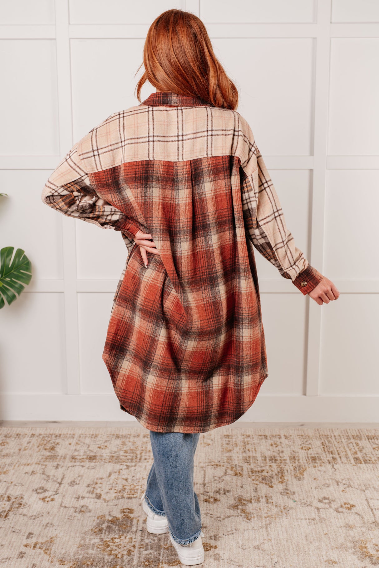 Chaqueta extragrande de franela a cuadros Cabin Fever