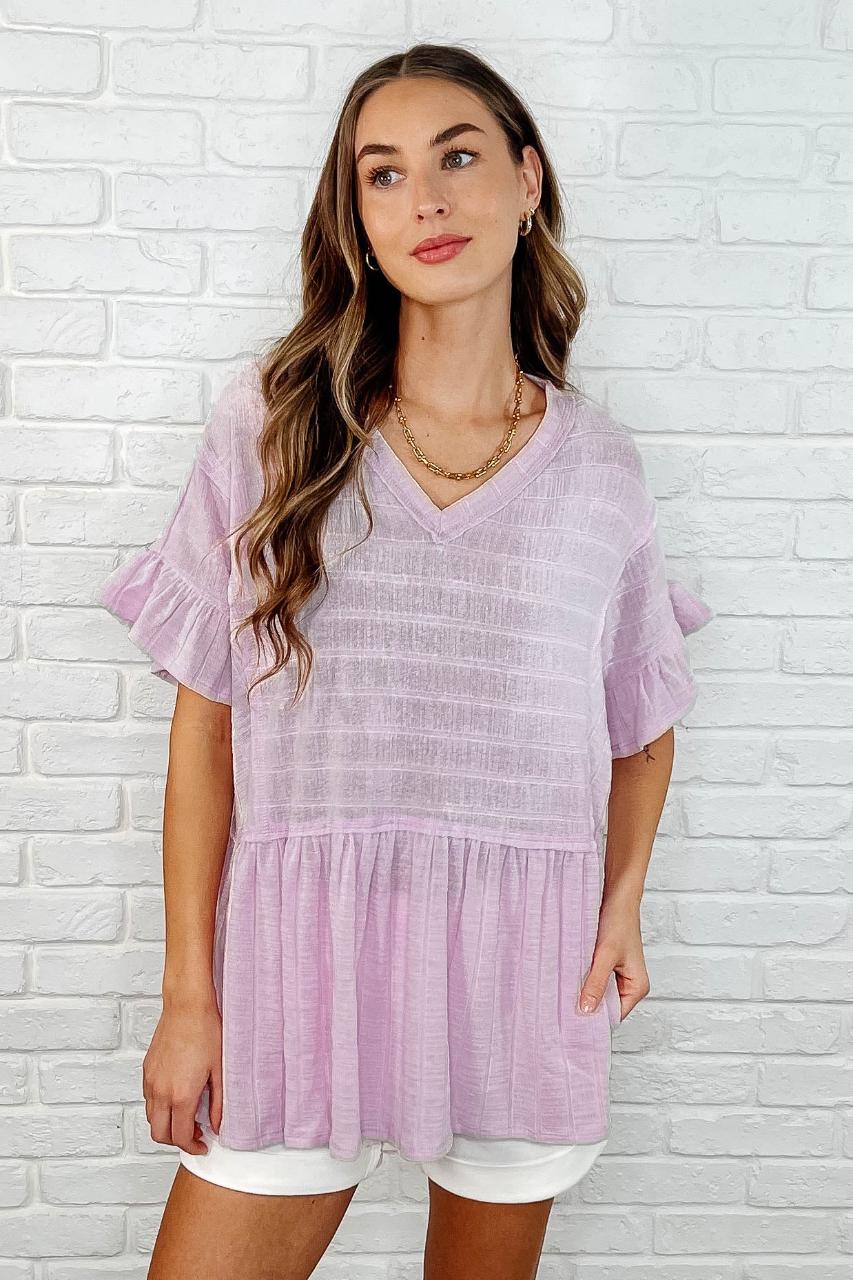 Blusa con cuello en V "No encuentro las palabras"