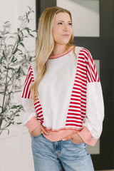 Candy Stripes & Chill Sweatshirt
