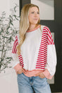 Candy Stripes & Chill Sweatshirt
