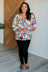 Blusa peplum floral Carry Me Away