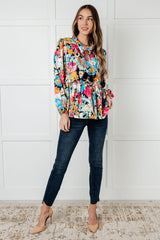 Blusa peplum floral Carry Me Away