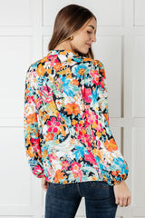 Blusa peplum floral Carry Me Away