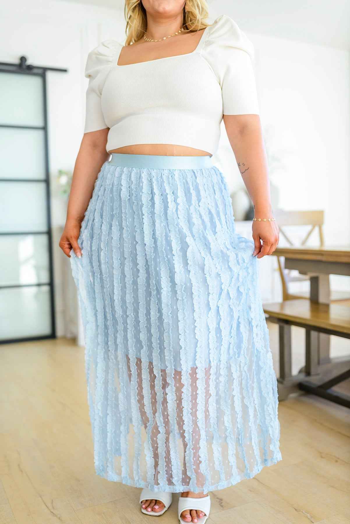 Cascading Ruffles A-Line Skirt - Liarian Unlimited Boutique