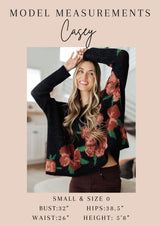 Little Details Trim Detail Top in Blue