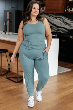 Casual But Cool Tank in Tidewater Teal - Liarian Unlimited Boutique