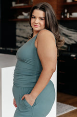 Camiseta informal pero moderna en color verde azulado Tidewater