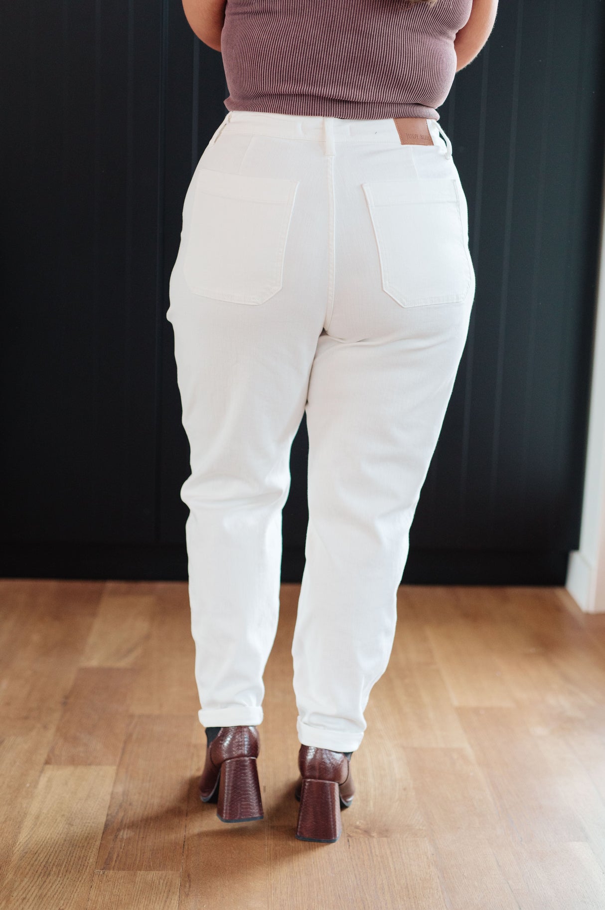 Charlene High Rise Jogger in Ecru - Liarian Unlimited Boutique