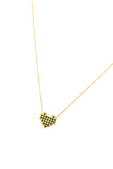Checkered Heart Necklace - Liarian Unlimited Boutique