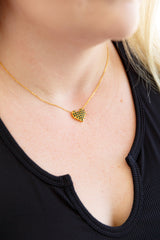 Checkered Heart Necklace - Liarian Unlimited Boutique