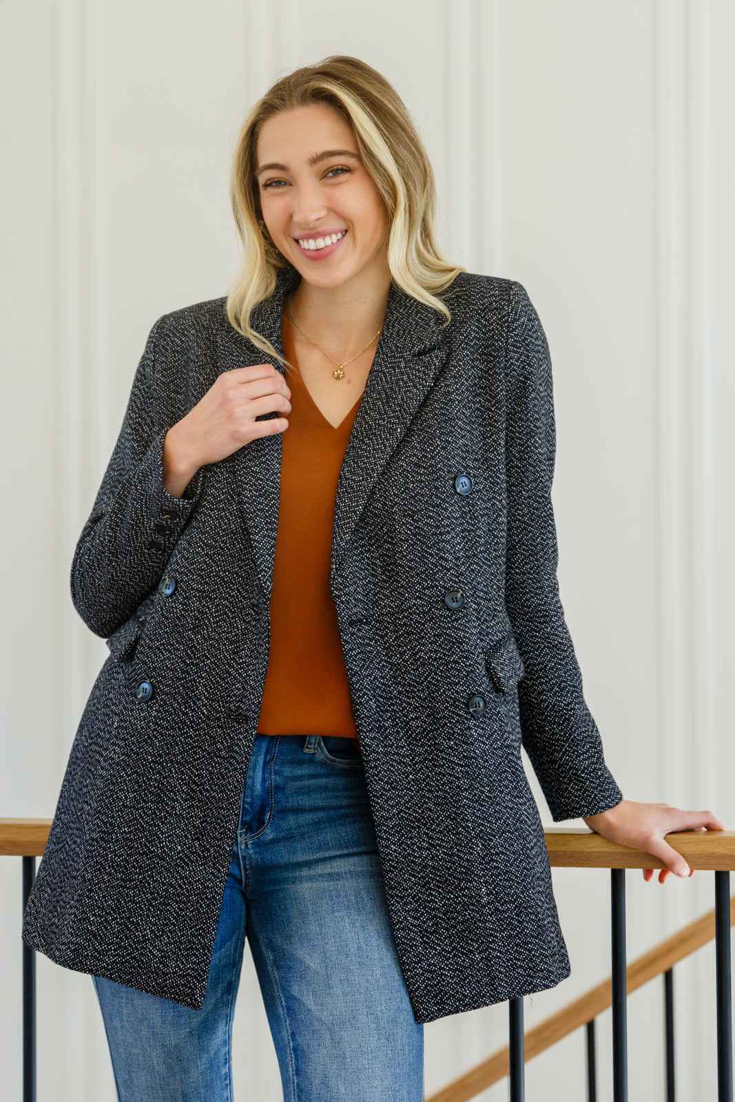 Chic Upon Arrival Button Down Blazer Jacket In Black - Liarian Unlimited Boutique