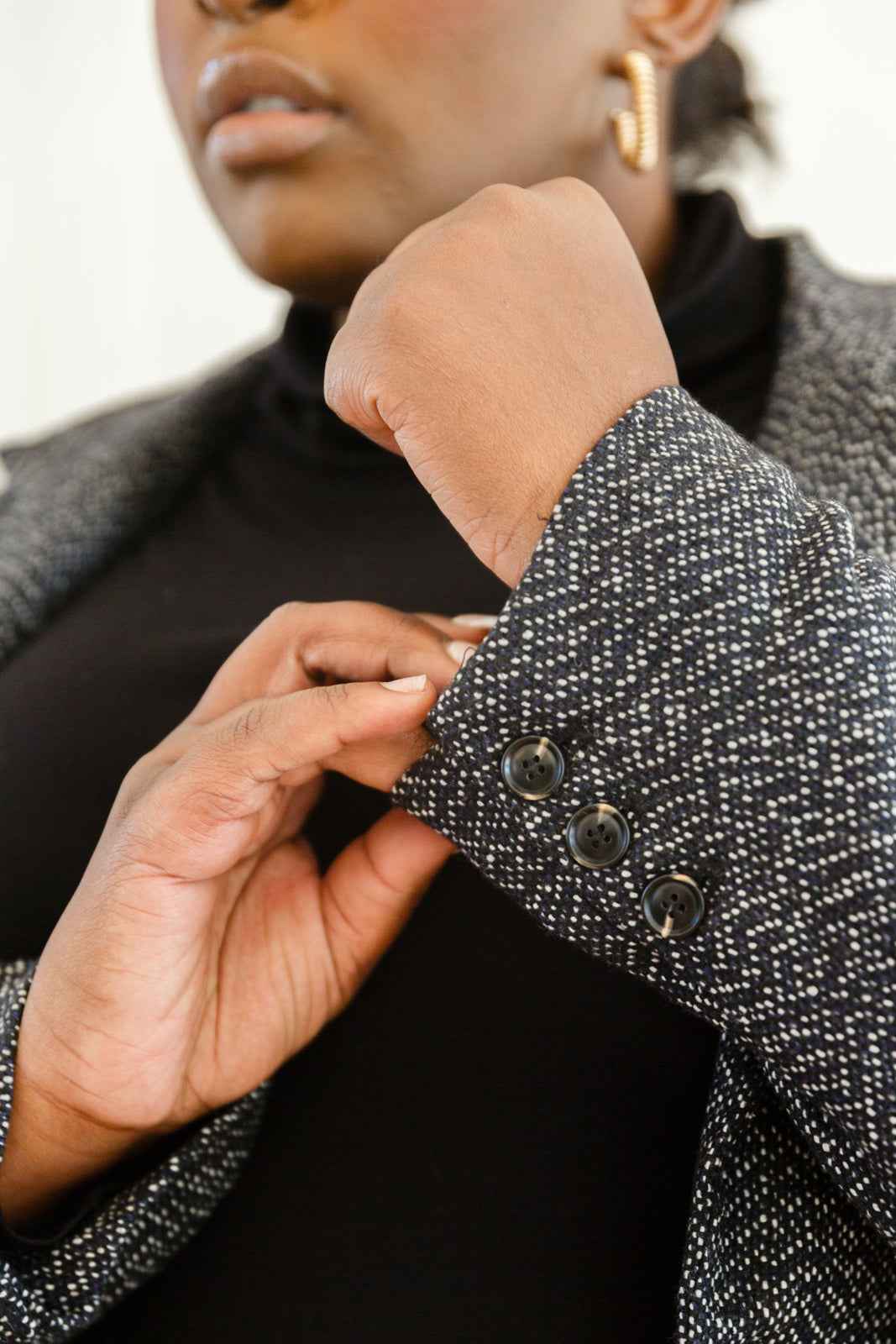 Chic Upon Arrival Button Down Blazer Jacket In Black - Liarian Unlimited Boutique