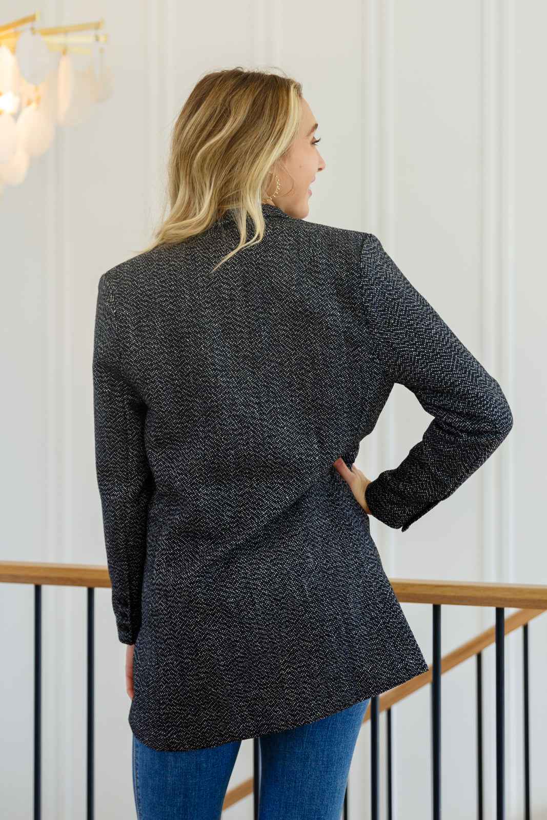 Chic Upon Arrival Button Down Blazer Jacket In Black - Liarian Unlimited Boutique