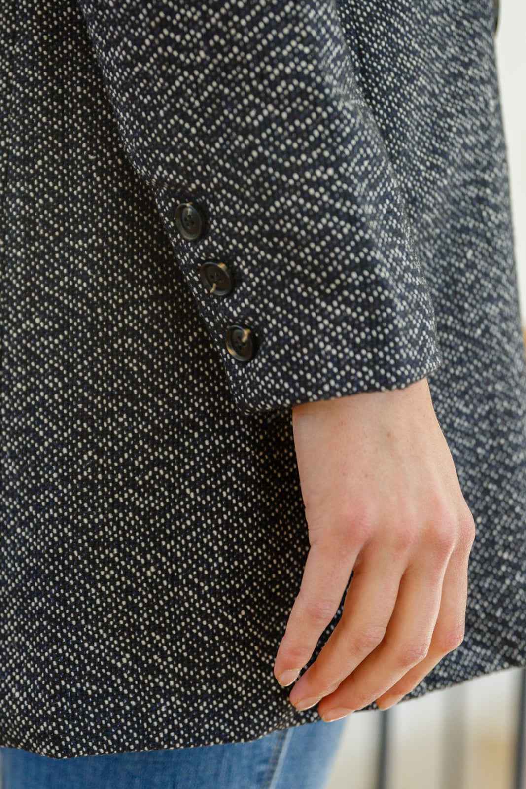 Chic Upon Arrival Button Down Blazer Jacket In Black - Liarian Unlimited Boutique