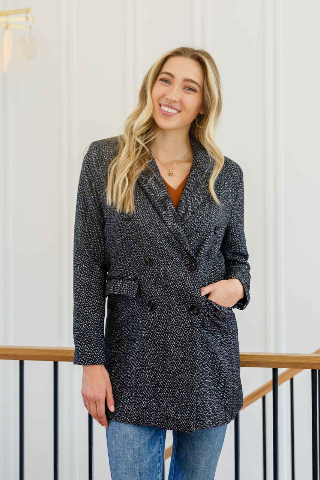 Chic Upon Arrival Button Down Blazer Jacket In Black - Liarian Unlimited Boutique