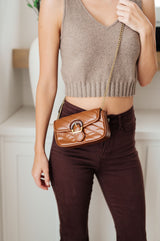 Classic Beauty Quilted Clutch in Brown - Liarian Unlimited Boutique