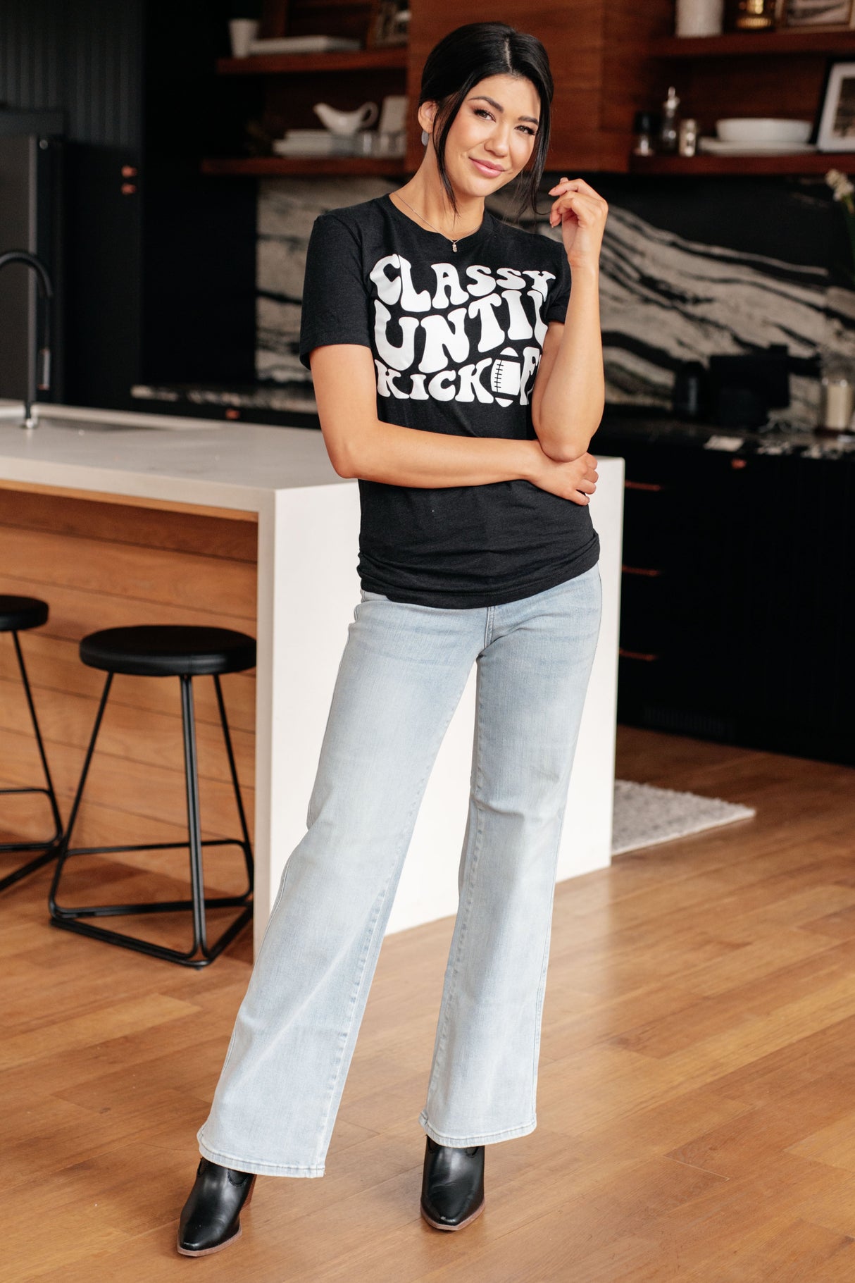 Classy Until Kickoff Tee - Liarian Unlimited Boutique
