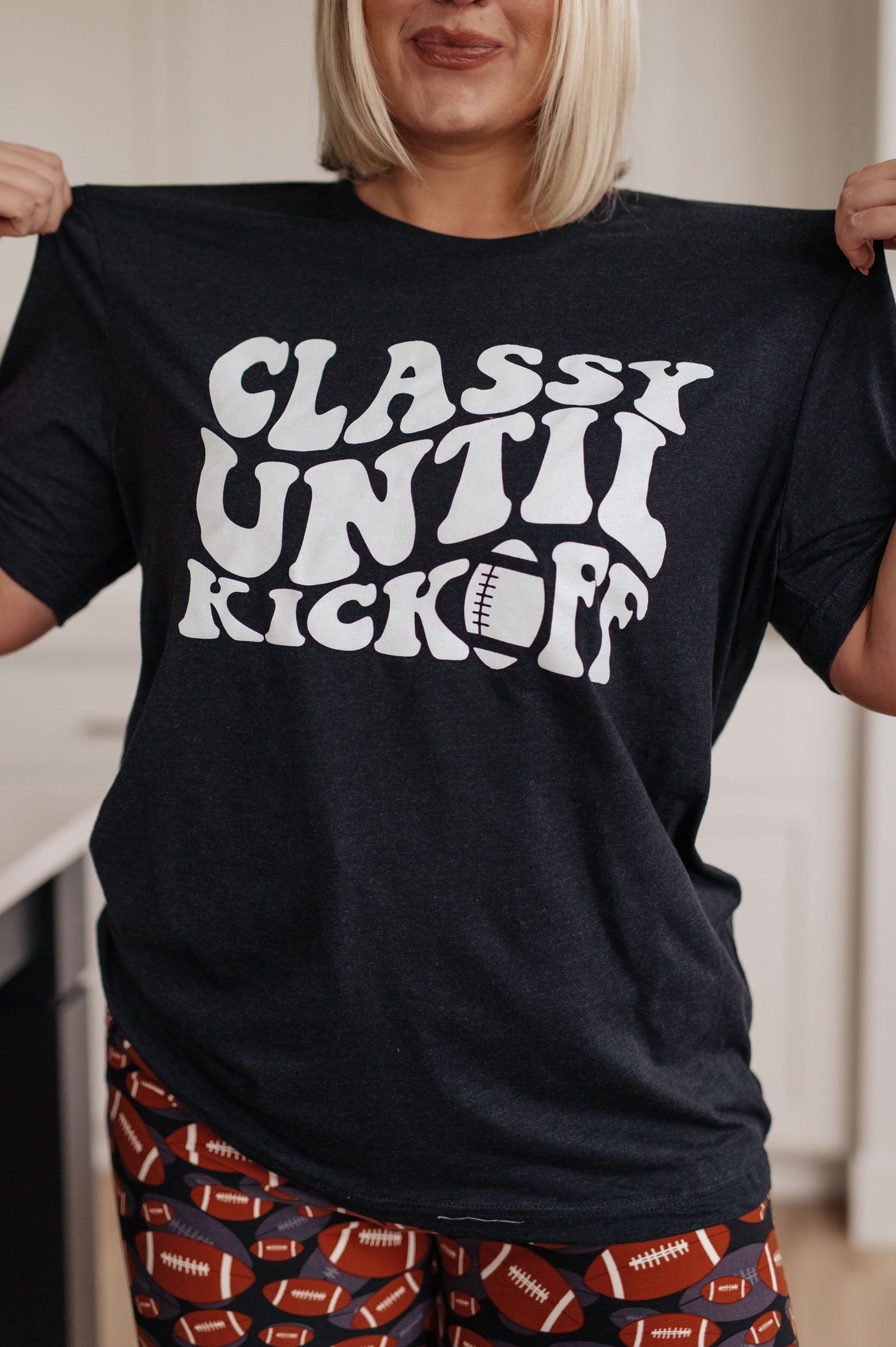 Classy Until Kickoff Tee - Liarian Unlimited Boutique