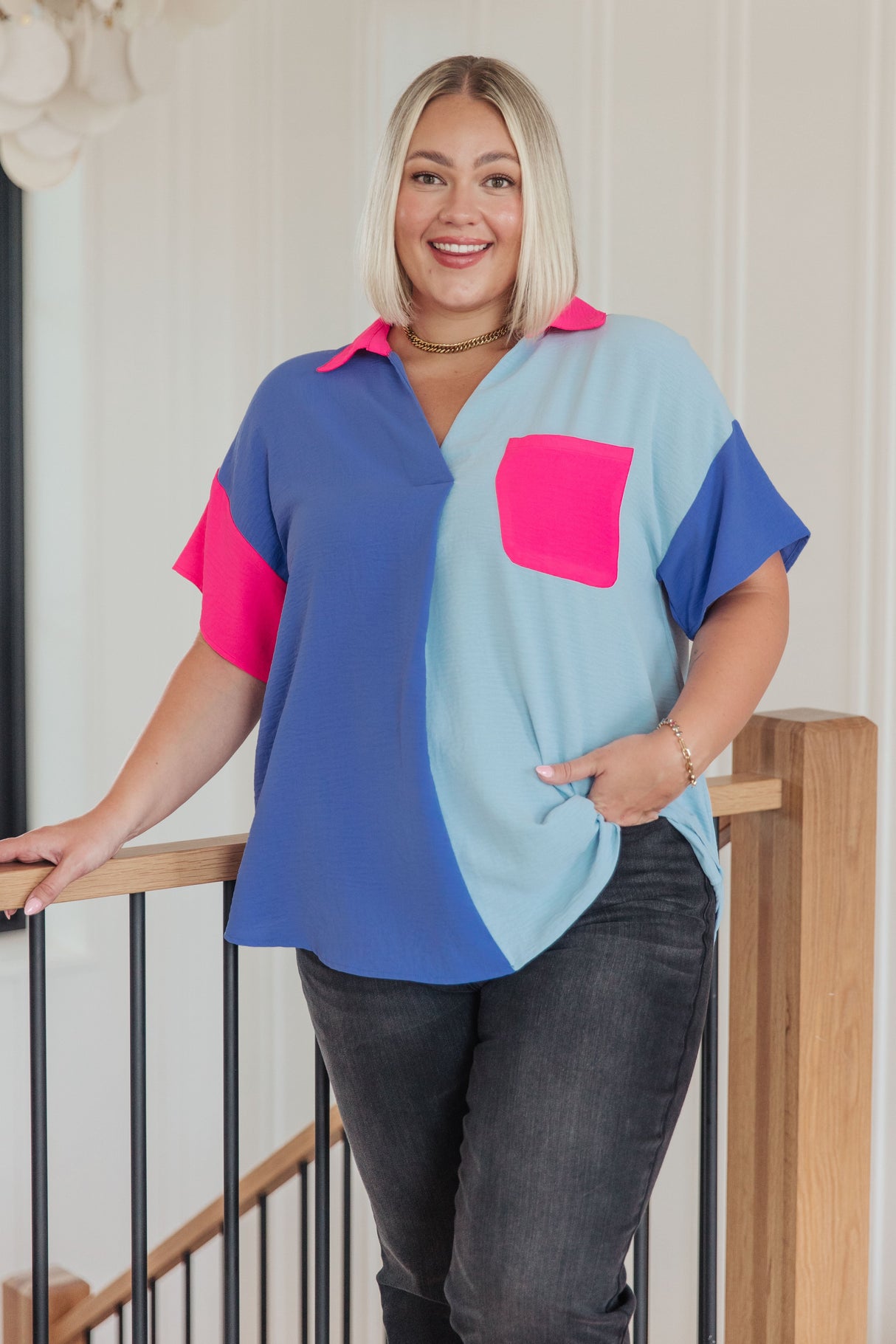 Top con bloques de colores Color Me Cool