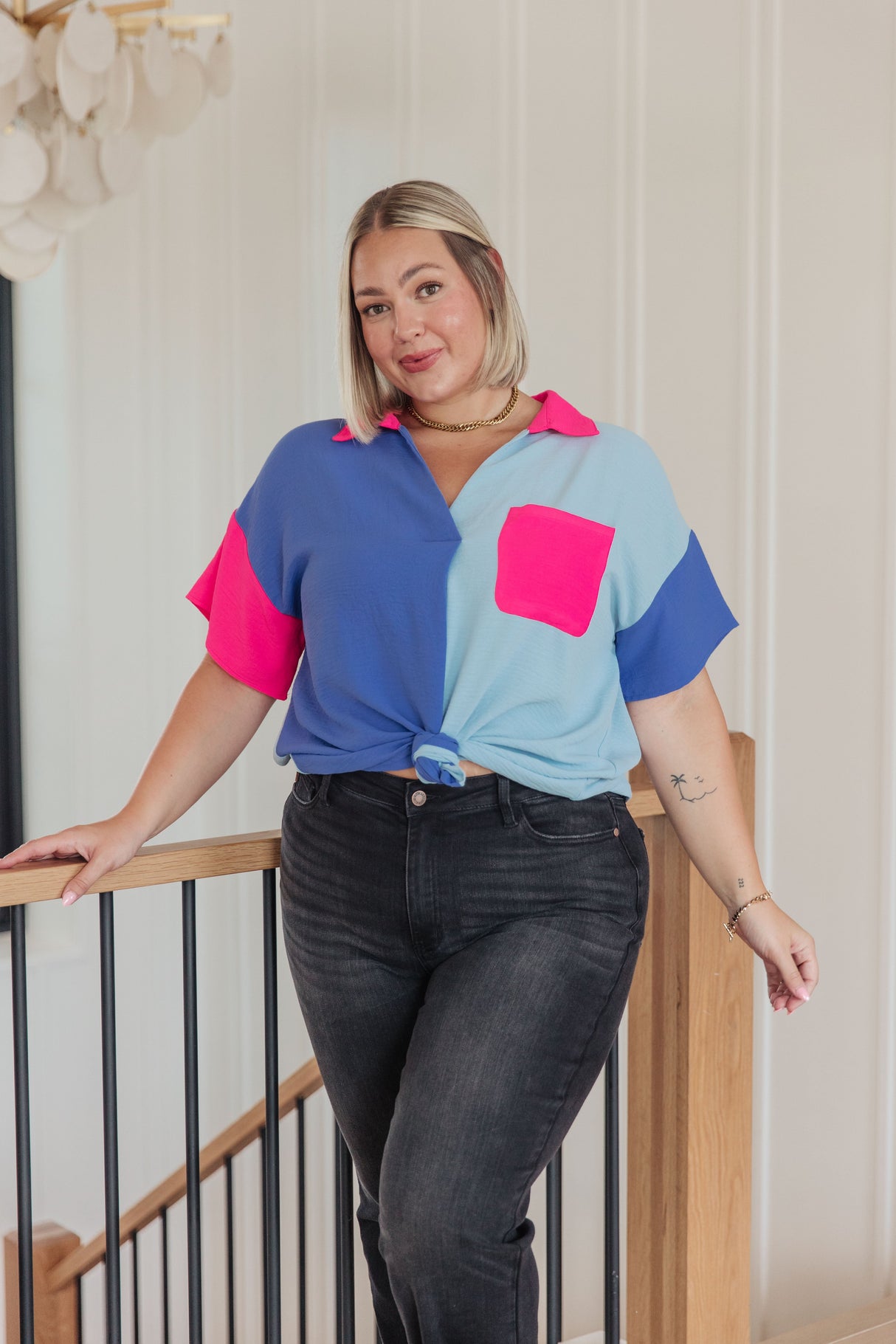 Top con bloques de colores Color Me Cool