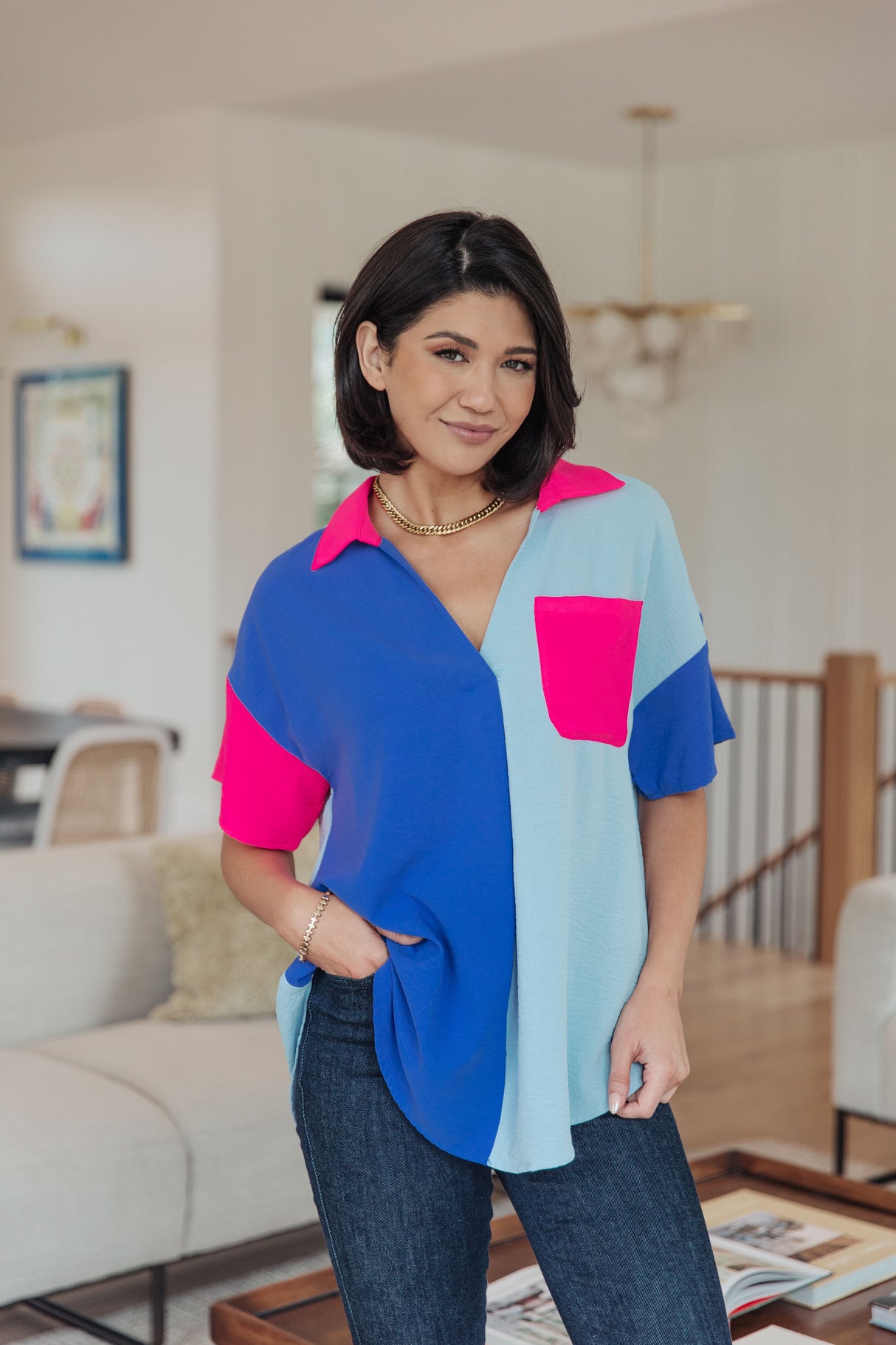 Top con bloques de colores Color Me Cool