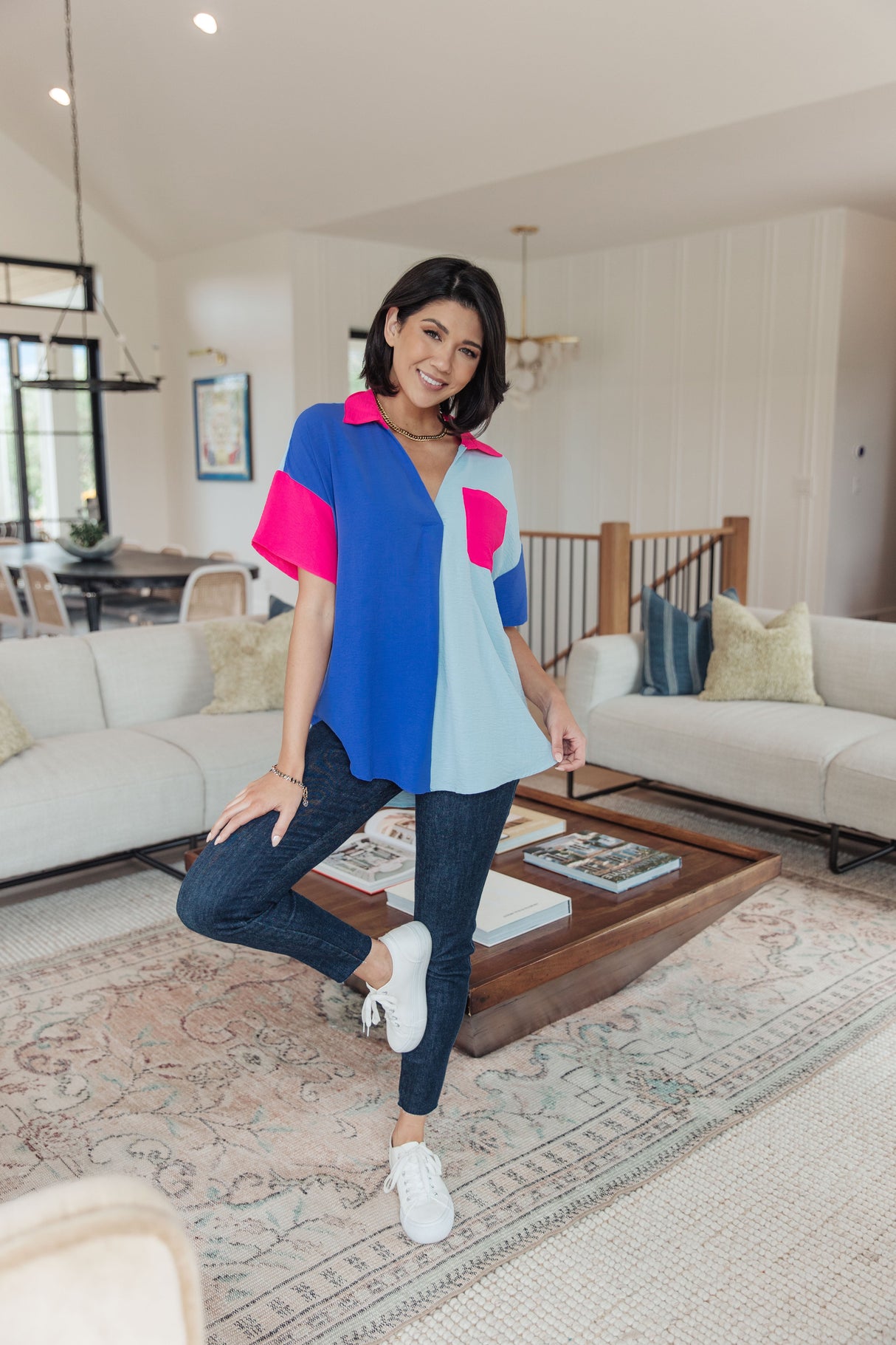 Top con bloques de colores Color Me Cool