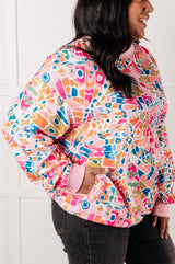 Suéter con estampado abstracto de tiempos confusos