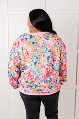 Suéter con estampado abstracto de tiempos confusos