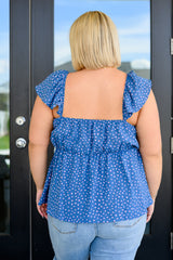 Connect the Dots Peplum Blouse - Liarian Unlimited Boutique